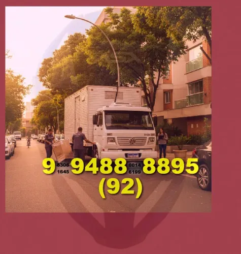 FRETE BAU (92) 9.9488.8895 @ SANTO AGOSTINHO + REDENCAO + CIDADE NOVA + ADRIANOPOLIS