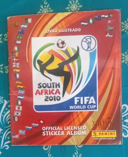 Álbum Copa do Mundo de 2010 Completo de Verdade; Panini...