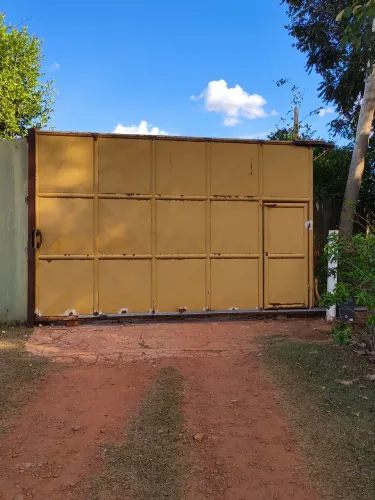 Portão de Correr Reforçado - Estrutura Dupla na Chapa 11 - 4,22m x 2,70m