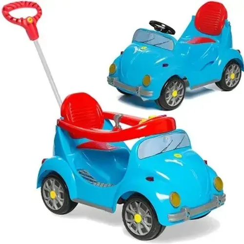 Carrinho passeio pedal calesita 2 em 1