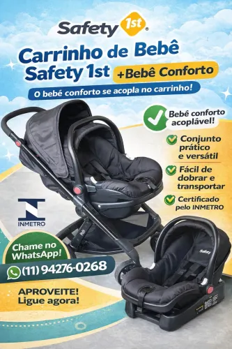 Carrinho bebê com bebê conforto