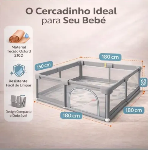 Quadrado - cercadinho bebê 