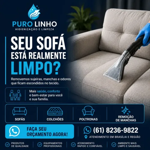 Limpeza e Higienização de Estofados