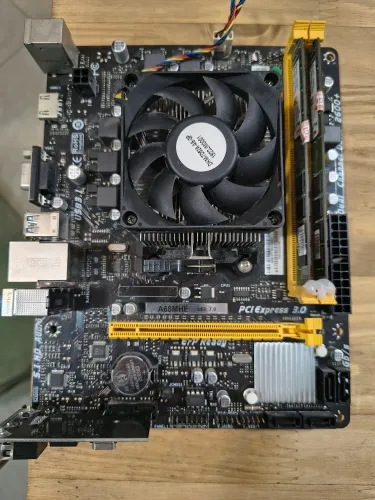 Kit placa gamer iniciante com processador AMD A6-7480 16gb RAM