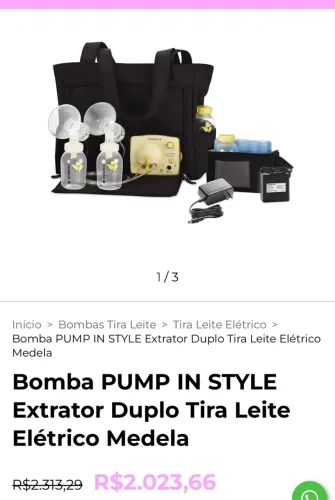 Bomba extratora medela pump in style