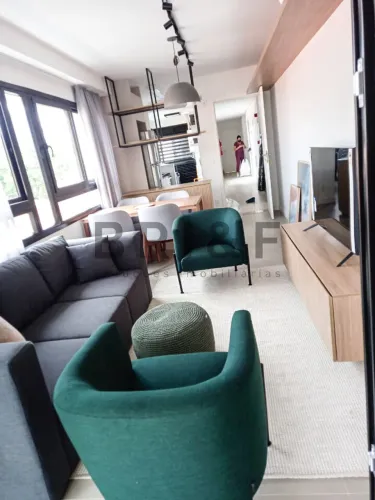 Apartamento Mobiliado Pinheiros, para locação 1 suíte, varanda, 1 vaga