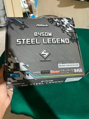 PLACA MÃE ASROCK B450m STEEL LEGEND