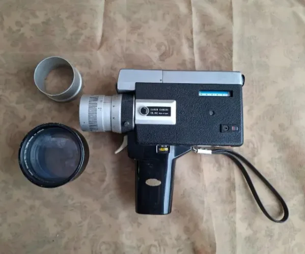 câmera de cinema Canon Auto Zoom 518 Super 8 sem teste na maleta original