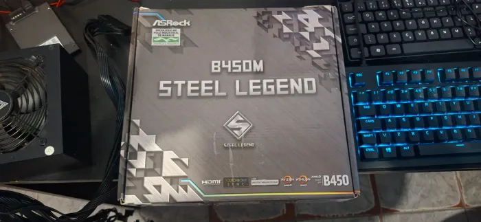 Placa-Mãe ASRock B450M Steel Legend, AMD AM4, mATX, DDR4