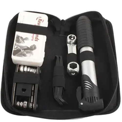 Kit de Ferramentas para Bicicleta com Bomba de Ar Inclusa