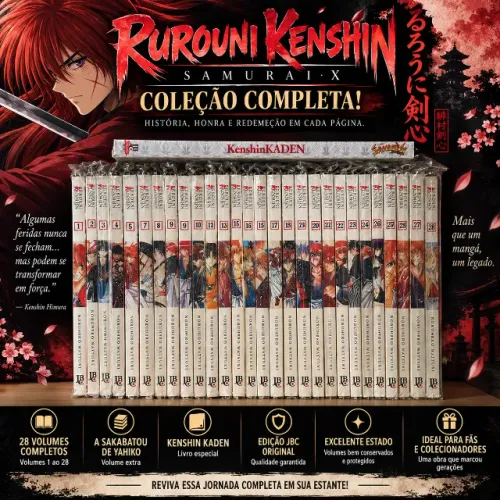 Rurouni Kenshin Samurai X Completo 1-28 + Extras + Q Posket