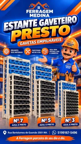 Estante Gaveteiro Presto