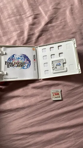 Lote Jogos Nintendo 3DS: Zelda Ocarina + Final Fantasy Explorers