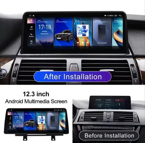 Multimídia BMW tela 12.3 Android NBT