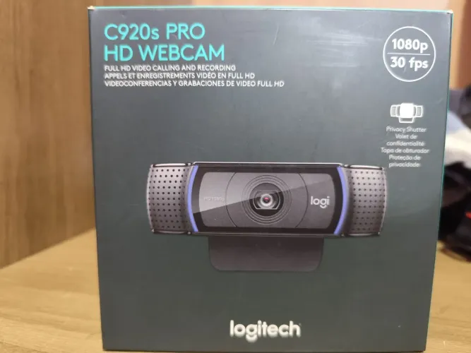 Webcam Logitech C920s Pro original com privacidade