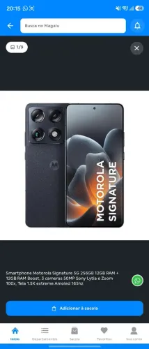 Motorola Signature 512 GB Garantia ate 01/09/27