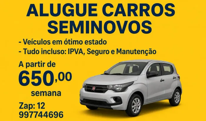 Aluguel carros para aplicativo