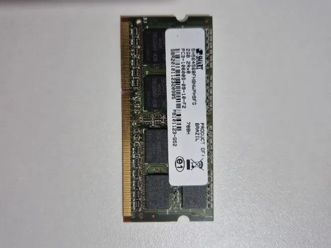 Memória RAM Notebook 2GB DDR3 1333MHz PC3-10600S Funcionando