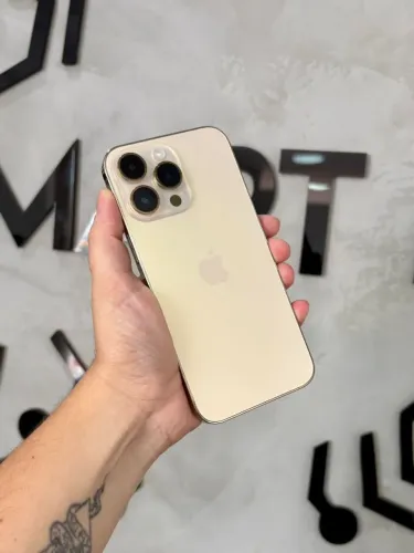 iPhone 14 Pro Max Gold 128GB (Nota e 3 meses de garantia)