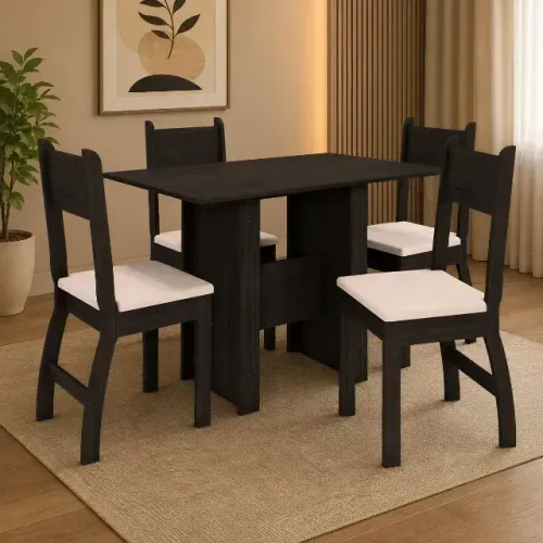 Mesa de jantar com 4 cadeiaras Premium