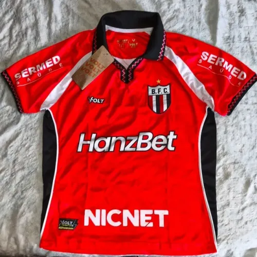 camisa original nova na etiqueta botafogo sp ribeirão preto vermelha tamanho p 2025 2026