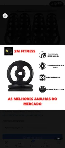 KIT DE ANILHAS 90 KILOS PARA TREINAR EM CASA