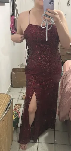 Vestido bordô para formatura/casamento, nunca usado!