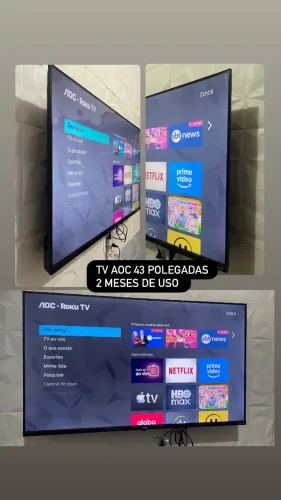 Tv Aoc 43 , perfeito estado , 2 meses de uso