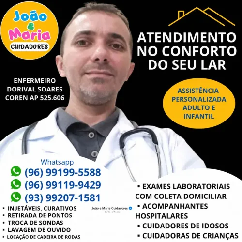 Enfermeiro domiciliar em Macapá