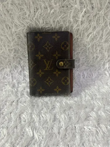 Louis Vuitton Small Ring Agenda PM usada Vintage em canvas Monogram
