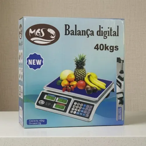 Balança Digital 40kg Comercial Alta Precissao Bateria