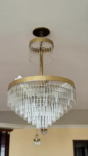 Conjunto de Lustres Cristais Retrô