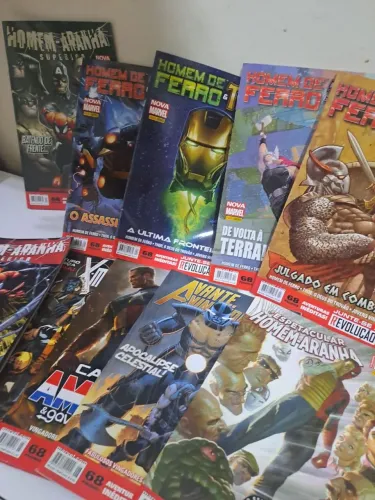 Revistas em quadrinhos Homem de Ferro e Thor- 13 edições 
