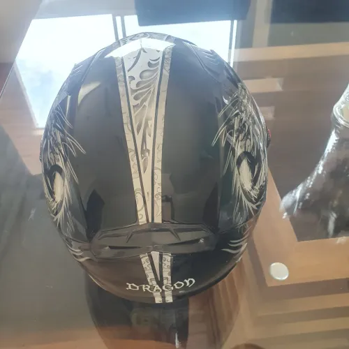 Capacete LS2 Dragon, preto, tamanho 54 - FEMININO