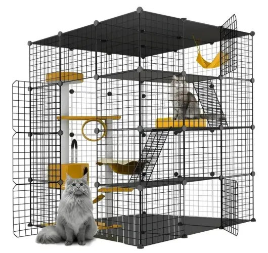 Gaiola/Torre Vertical para Gatos 3/4 Andares - Kit Completo - Usado, Ótimo estado