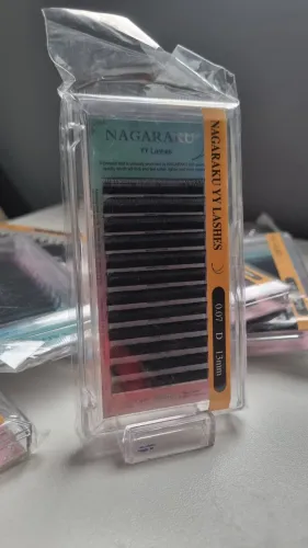 10 caixas Cílios Nagaraku YY (Volume Brasileiro) - 0.07 D 13mm