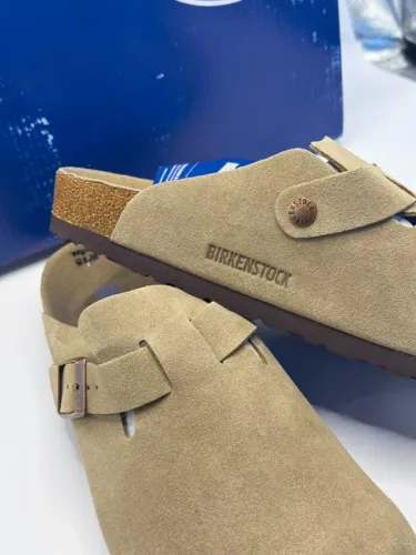 sandália birkenstock boston bege tamanho 41