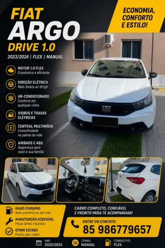 Fiat Argo Drive 1.0 6V Flex 2024