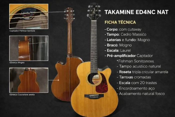 TAKAMINE ED4NC PRÉ FISHIMAN SONITONE (BOCA)