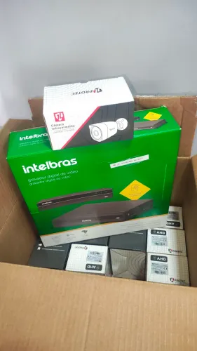 Kit 16 câmeras, DVR Intelbras 