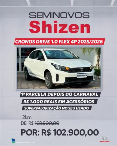 Fiat Cronos 1.0 6V Flex 2026