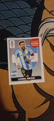 Figurinha Extra Sticker Prata Lionel Messi Copa 2026 Panini