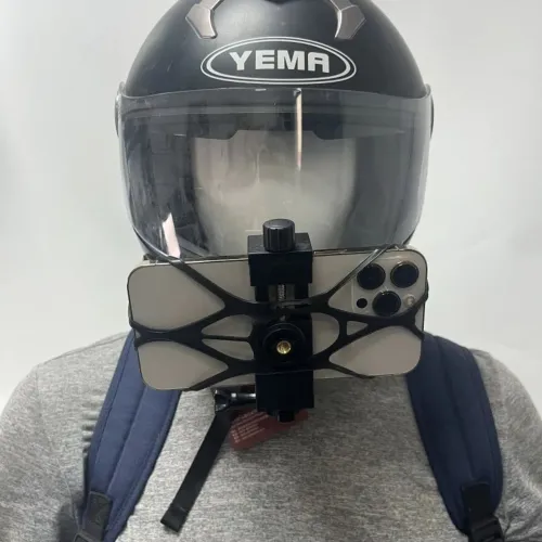 Suporte Para Celular/Câmera em Capacete Moto | Gravação POV Entrego Hoje