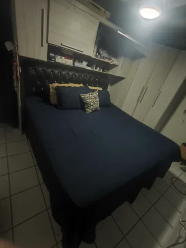 Cama box King 2x2m acompanha cabeceira grande