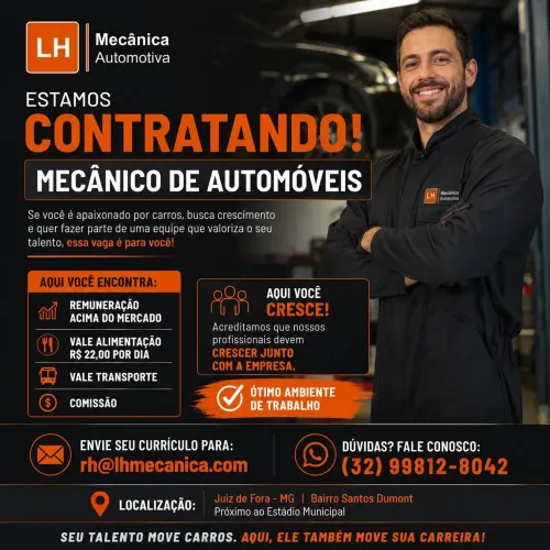 Vaga de emprego Mecânico