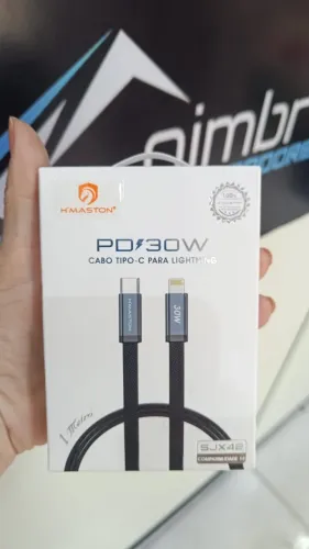 Cabo Para iPhone Usb-c Tipo C Lightning Carregamento PD30W SJX42 Hmaston Loja Coimbra