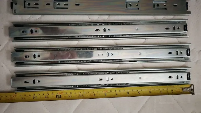 Trilhos Telescópio para gaveta