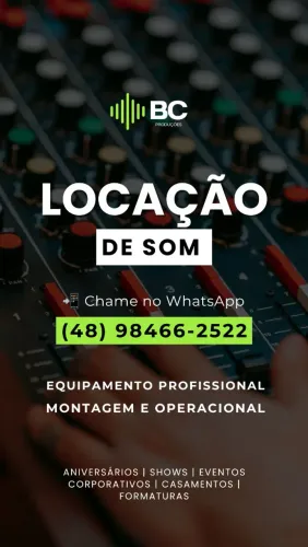 Som para eventos e bamdas