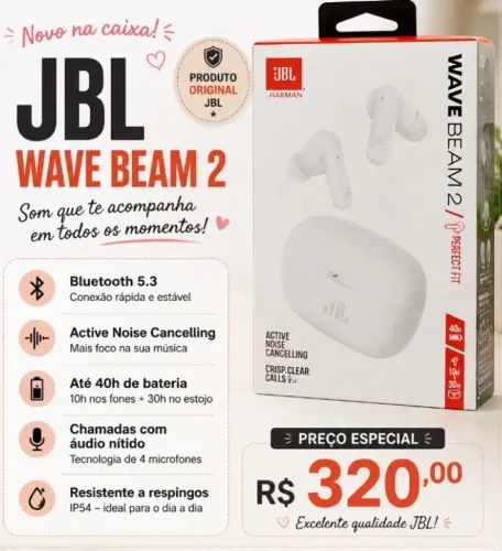 Fone bluetooth JBL original na caixa