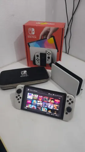 1TB Nintendo Switch OLED Desbloqueado - Mais de 500 Jogos Retroarch 